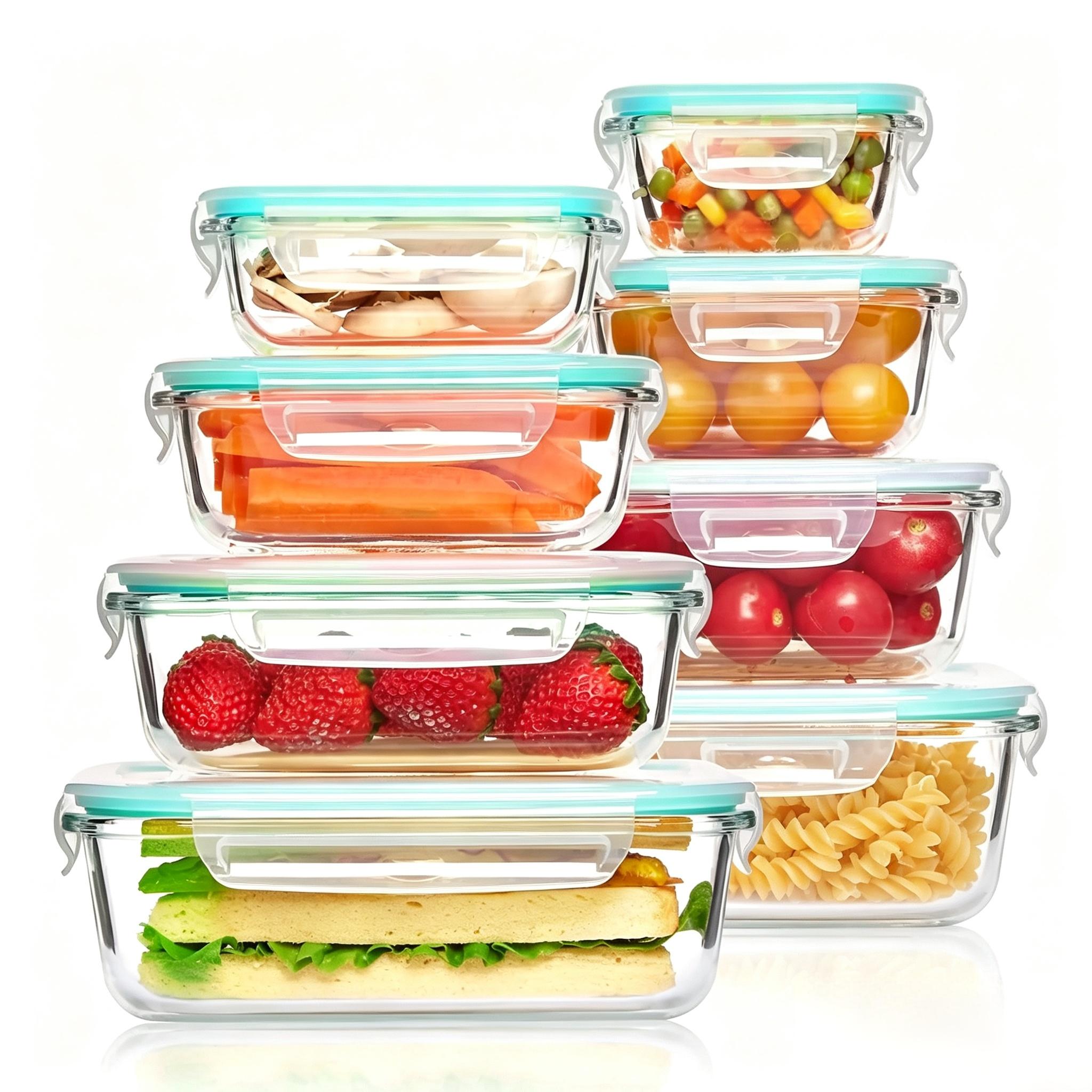 Food Storage Glass Box - Przenośny szklany pojemnik na żywność do