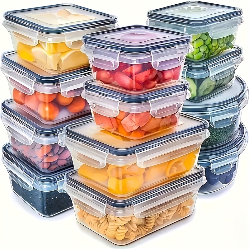 Food Storage On Table - Zestaw 8 sztuk zawiera 4 pojemniki