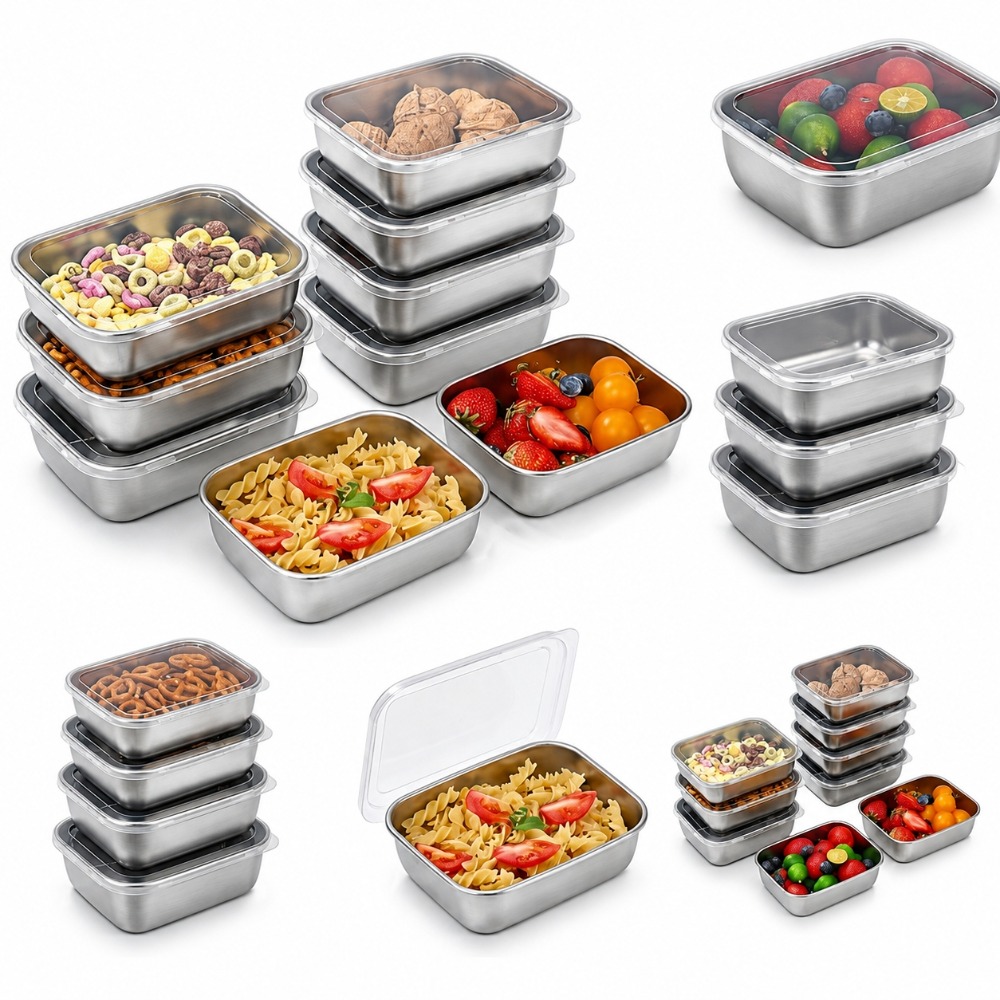 Food Storage Bowls - 6 SZT. Pojemników na żywność ze