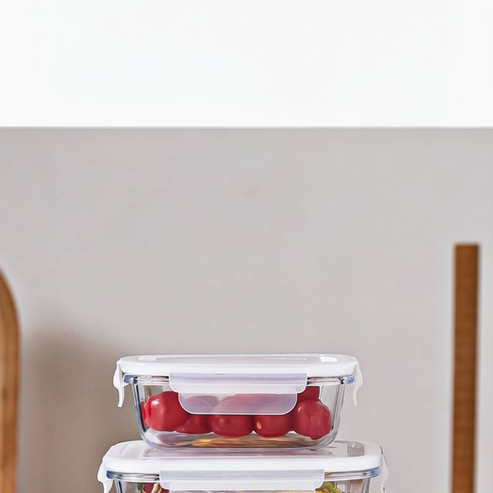 Food Storage Glass Box - Szklane pudełko na lunch, odpowiednie do