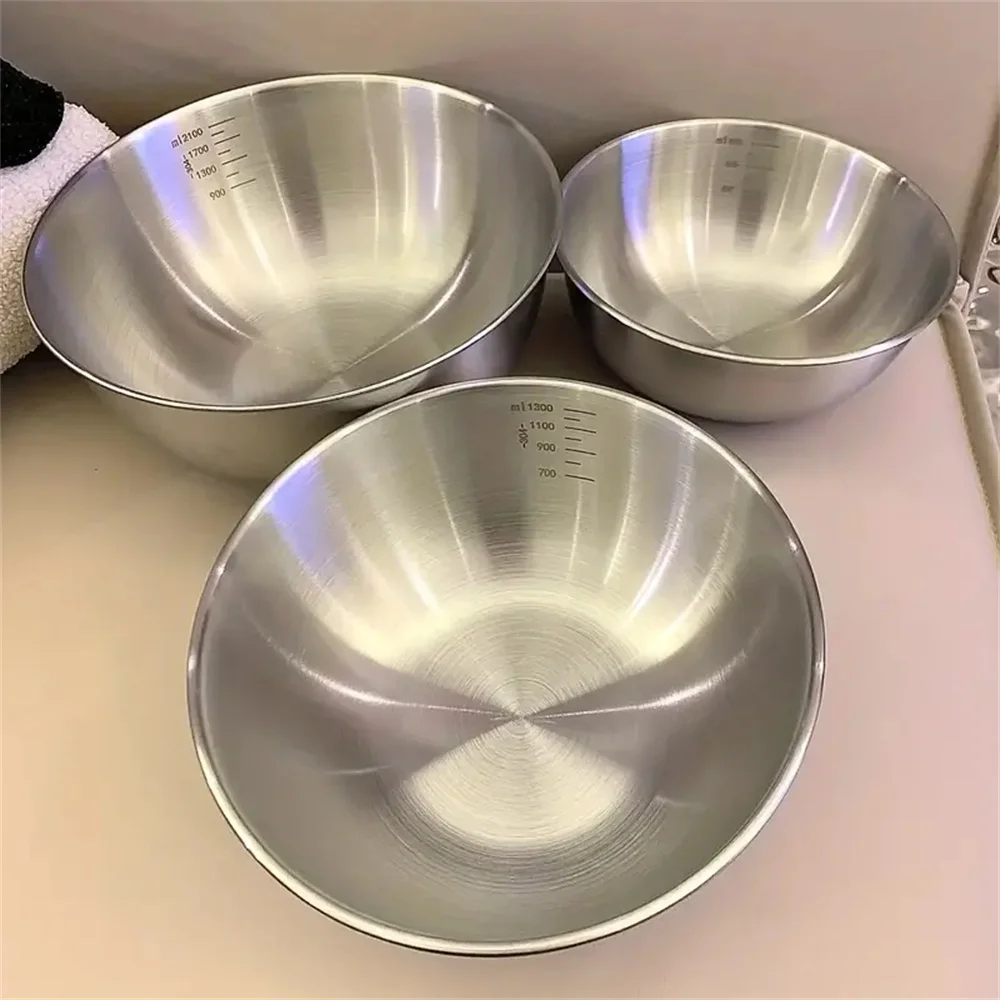 Food Storage Bowls - Zestaw 1-3 misek ze stali nierdzewnej
