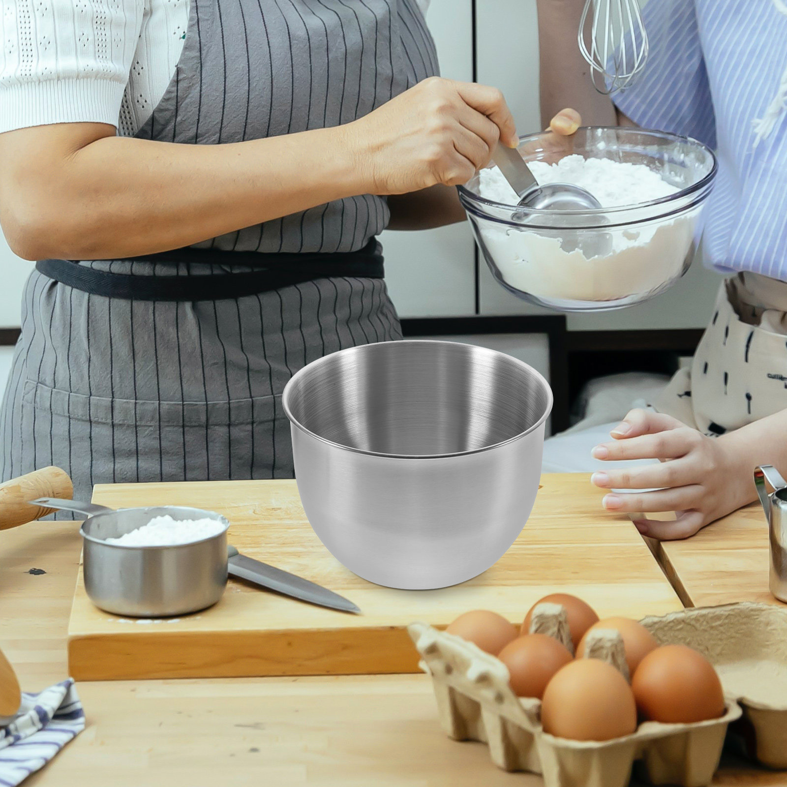 Food Storage Bowls - Głęboka miska ze stali nierdzewnej, gruba