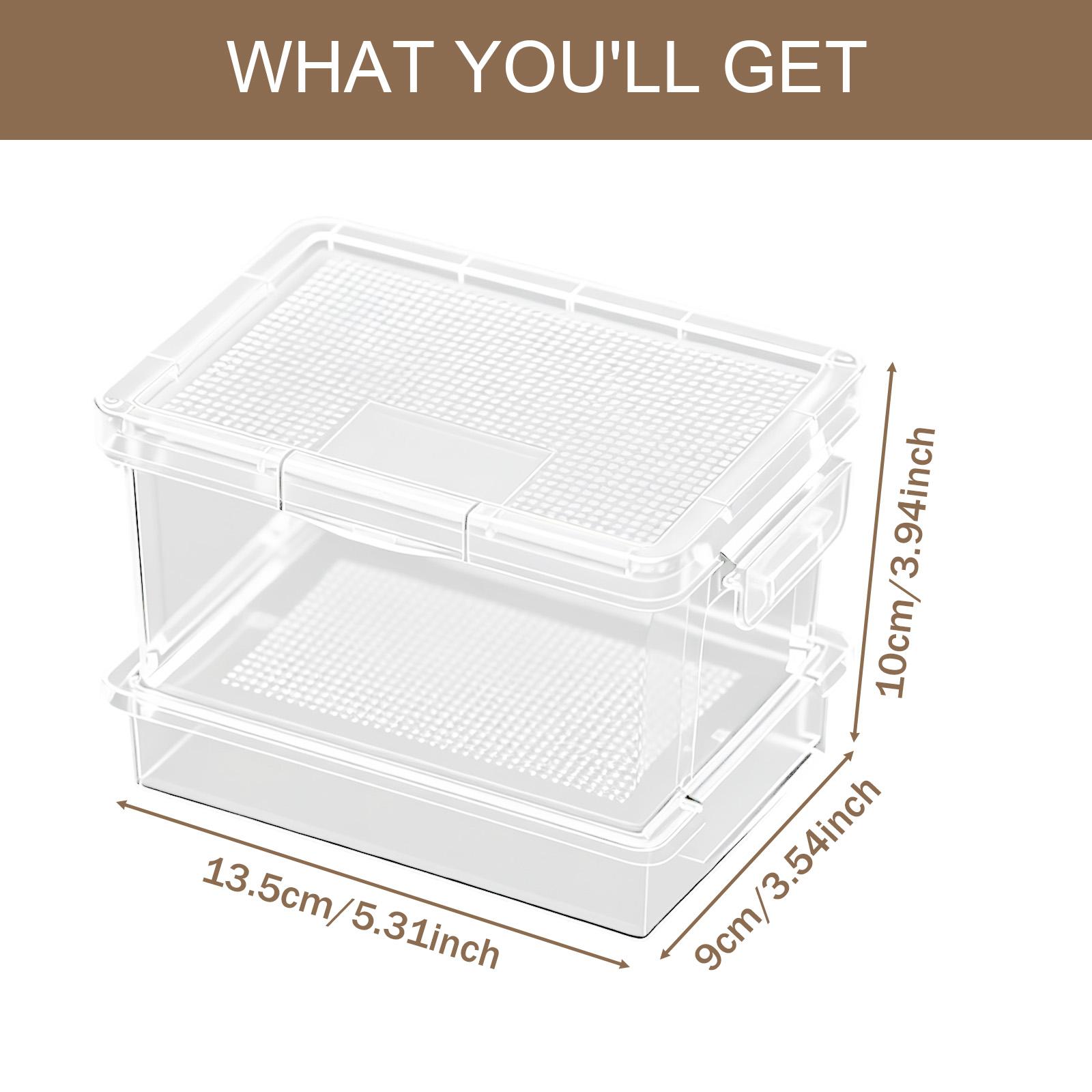 Food Storage Plastic Boxes - Plastikowa karmnik do żółwi, skrzynka do