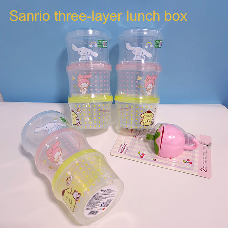 Food Storage On Table - Zestaw pojemników na jedzenie Kitty Bento