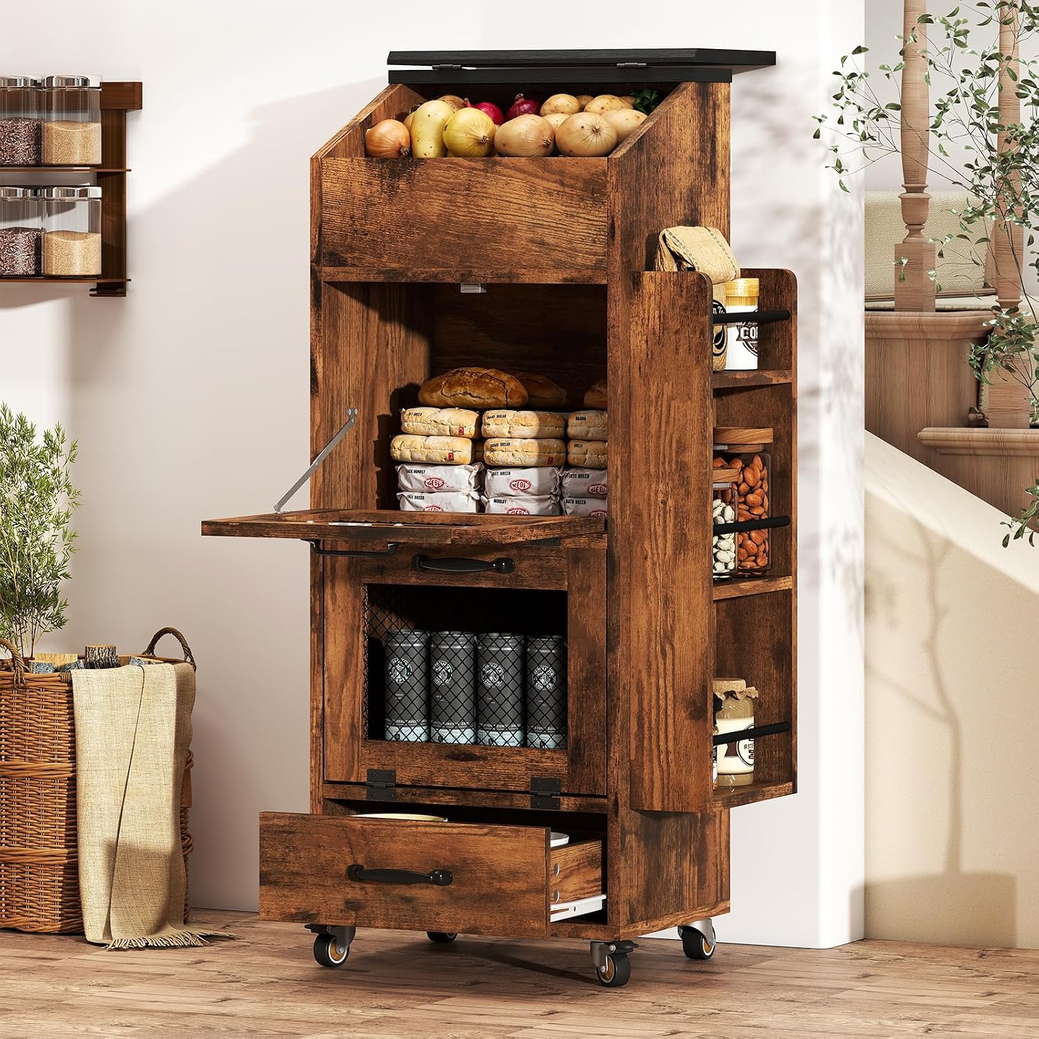 Pojemnik na ziemniaki i cebulę – Food Storage On Wheels recenzja i cena