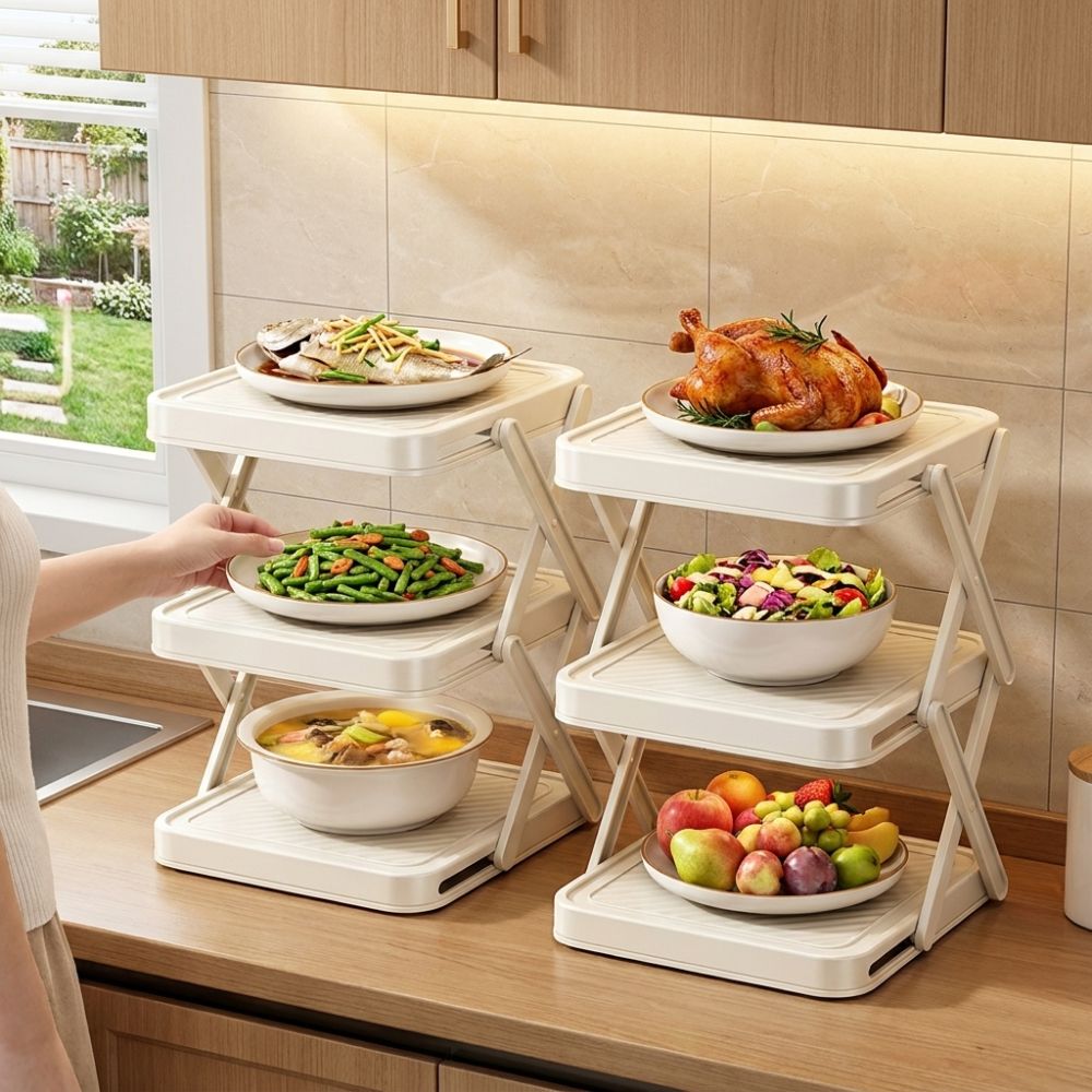 3/4-poziomowy składany organiz – Food Storage And Preparation recenzja i cena