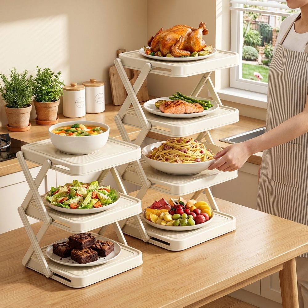 3/4-poziomowy składany organiz – Food Storage And Preparation recenzja i cena