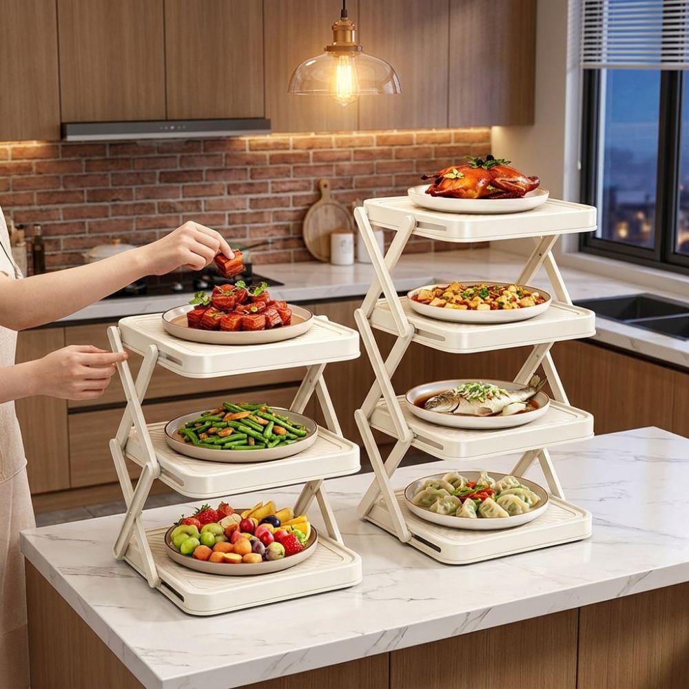 3/4-poziomowy składany organiz – Food Storage And Preparation recenzja i cena