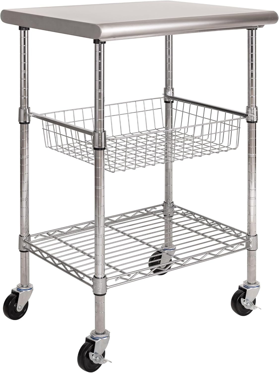 Stalowy wózek roboczy do przyg – Food Storage On Wheels recenzja i cena