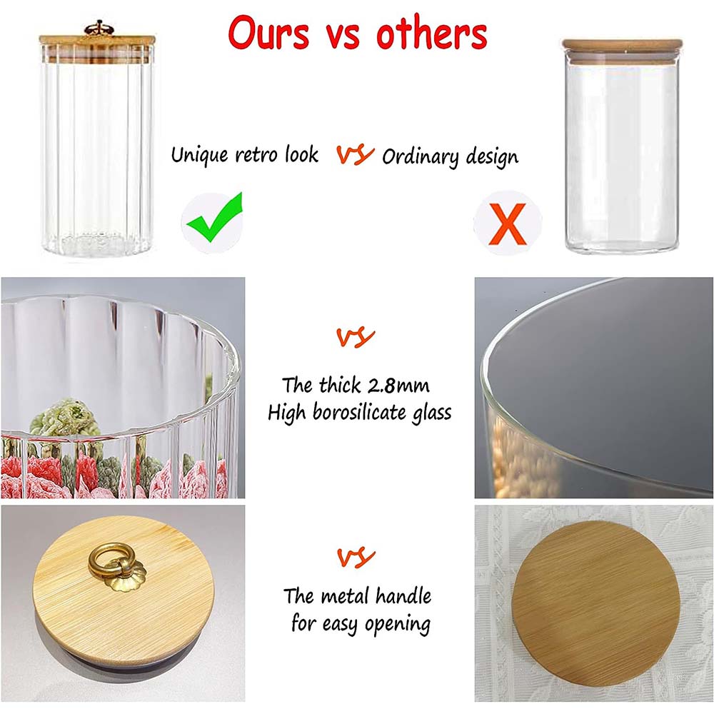 Zestaw 3 szklanych pojemników  – Food Storage Glass Container Set recenzja i cena
