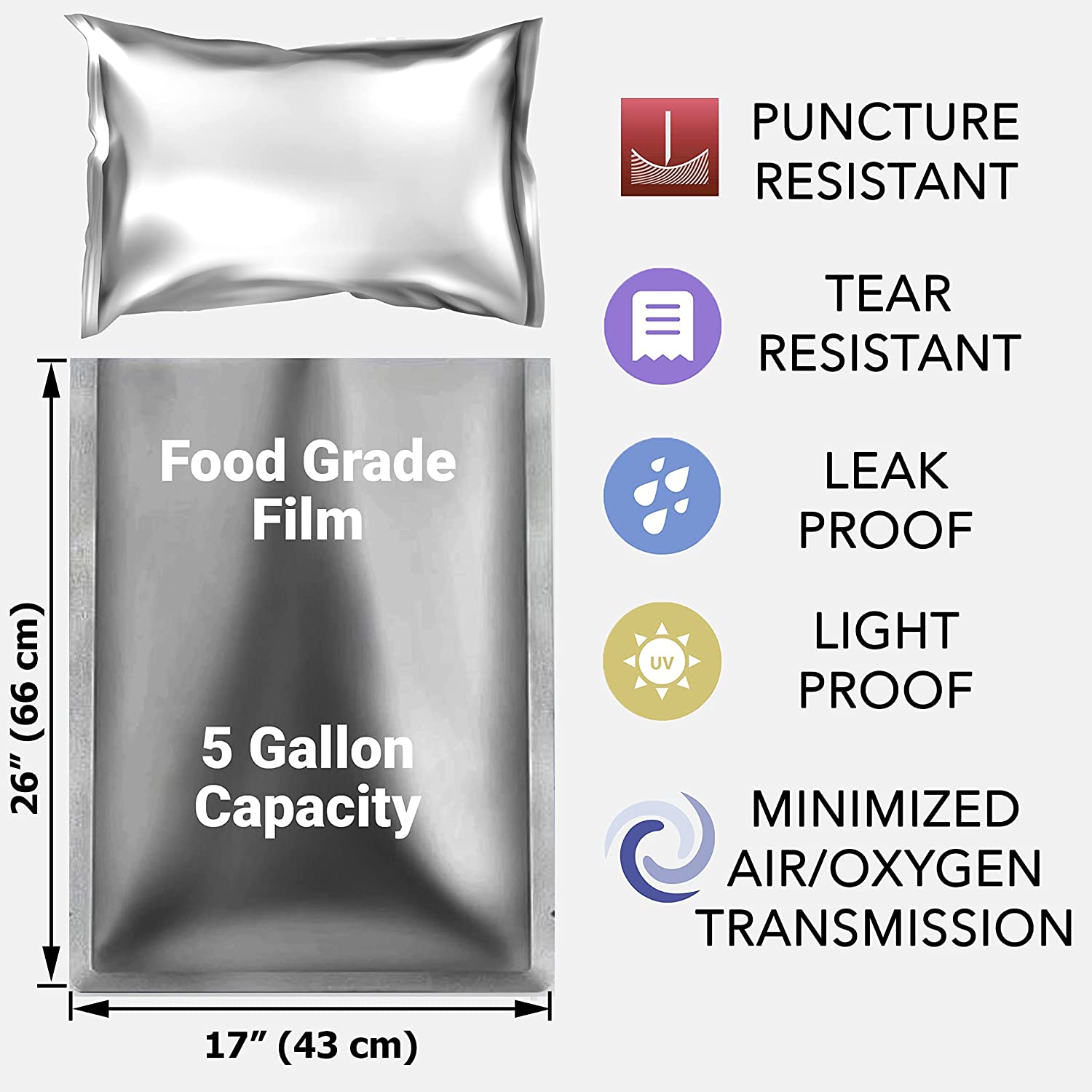 10 opakowań 5 galonów Worki z  – Food Storage For Long Term recenzja i cena