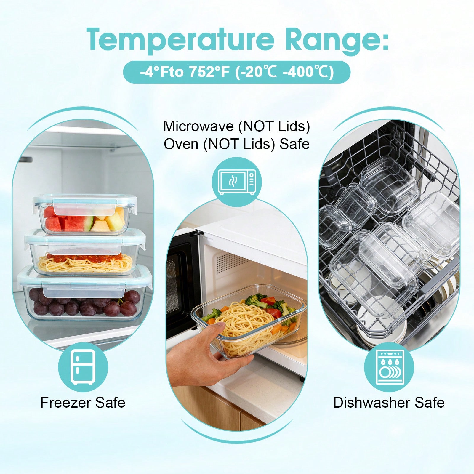 16 szklanych pojemników do prz – Food Storage Glass Box recenzja i cena
