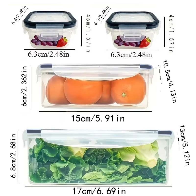 Zestaw 8 sztuk zawiera 4 pojem – Food Storage On Table recenzja i cena