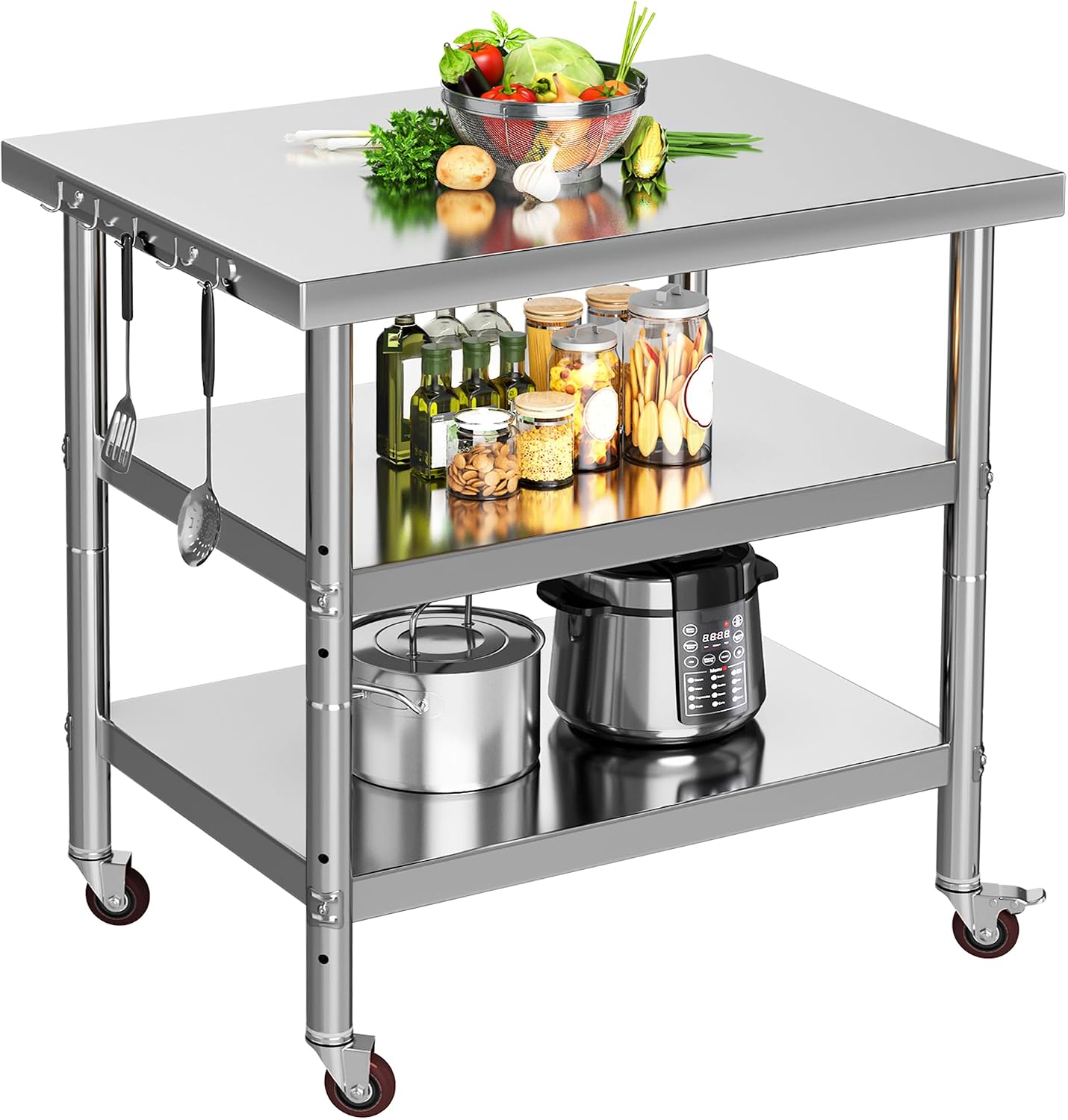 Stół do przygotowywania żywnoś – Food Storage On Wheels recenzja i cena