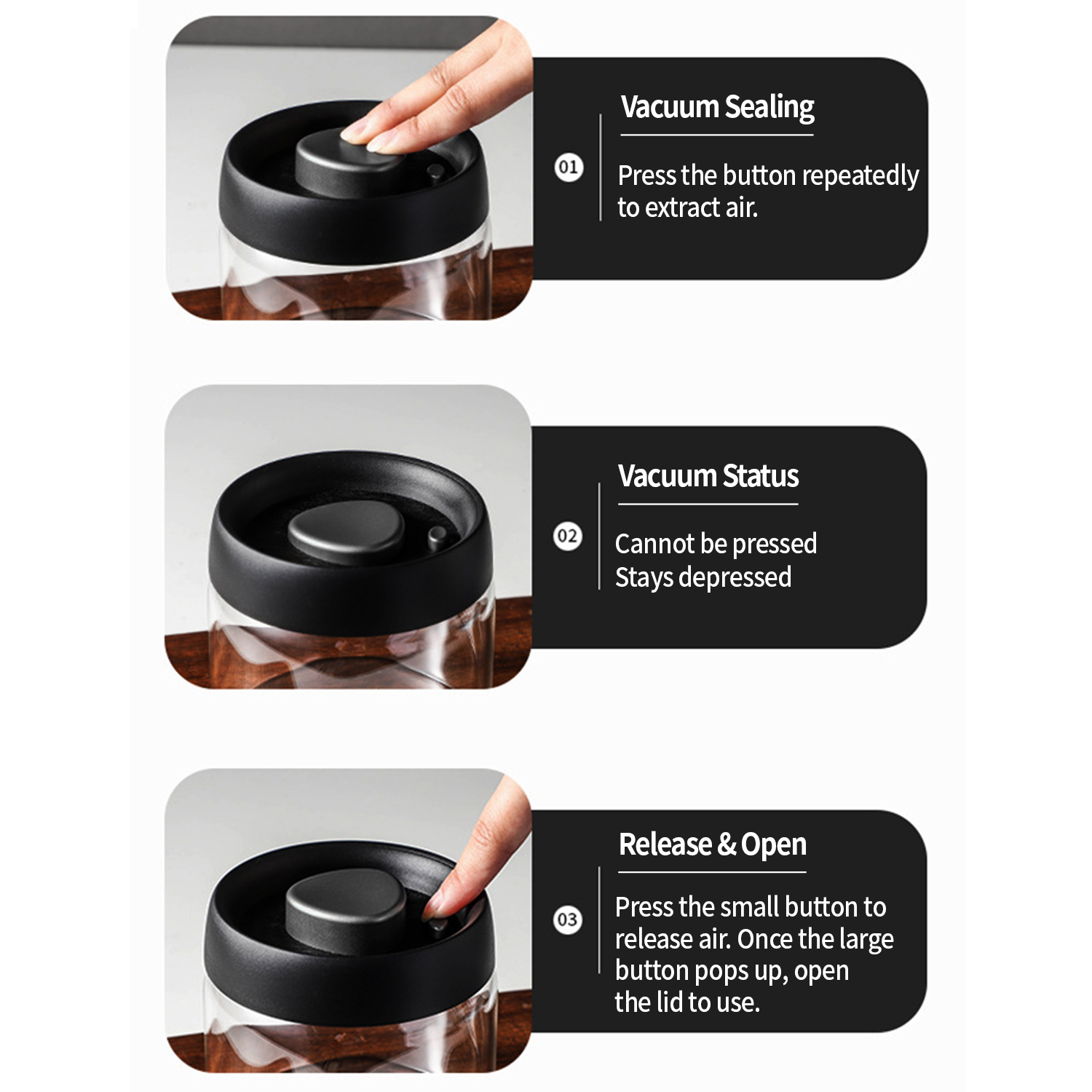 OANKR Próżniowy pojemnik na ka – Food Storage Glass Box recenzja i cena