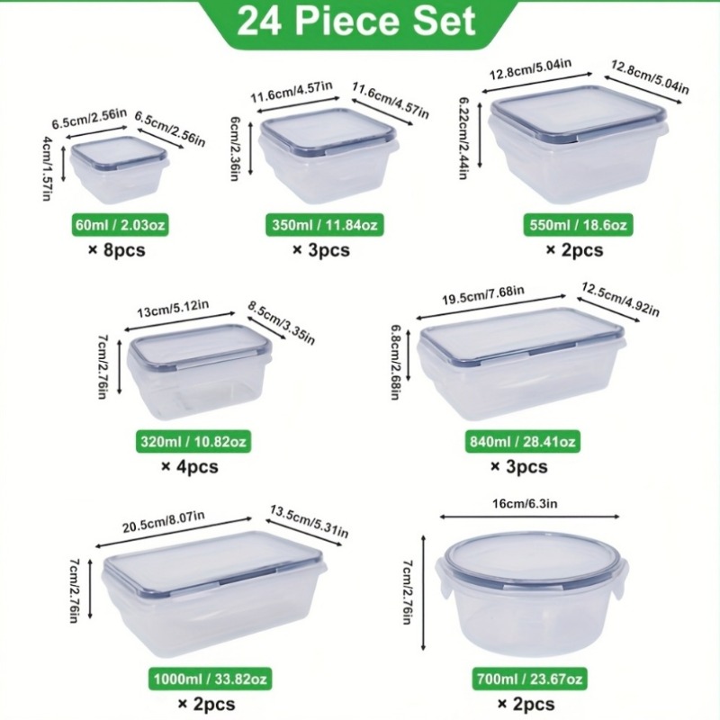 48-częściowy zestaw pojemników – Food Storage On Table recenzja i cena