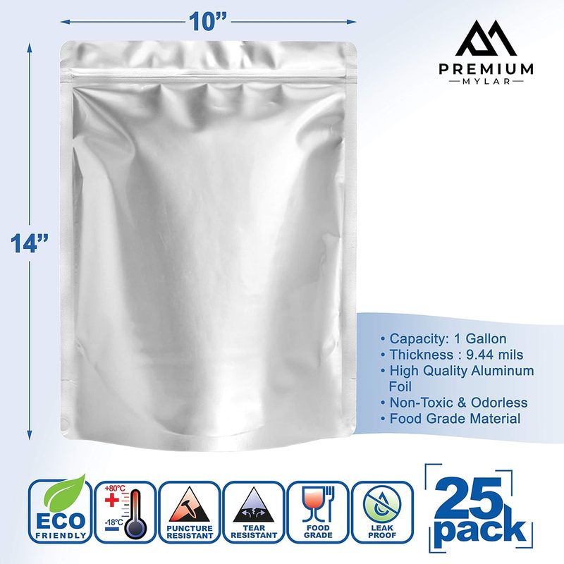 25 Torebek Mylarowych - 25x35  – Food Storage For Long Term recenzja i cena