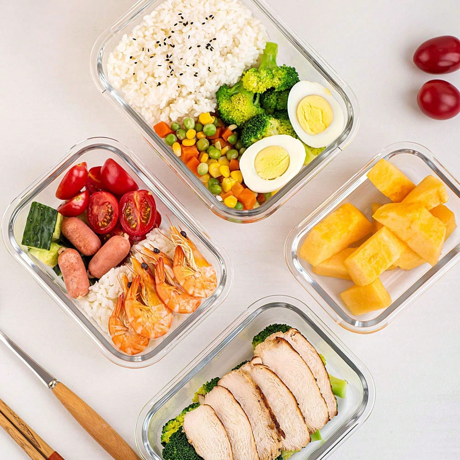 10 sztuk szklanych pojemników  – Food Storage Glass Box recenzja i cena