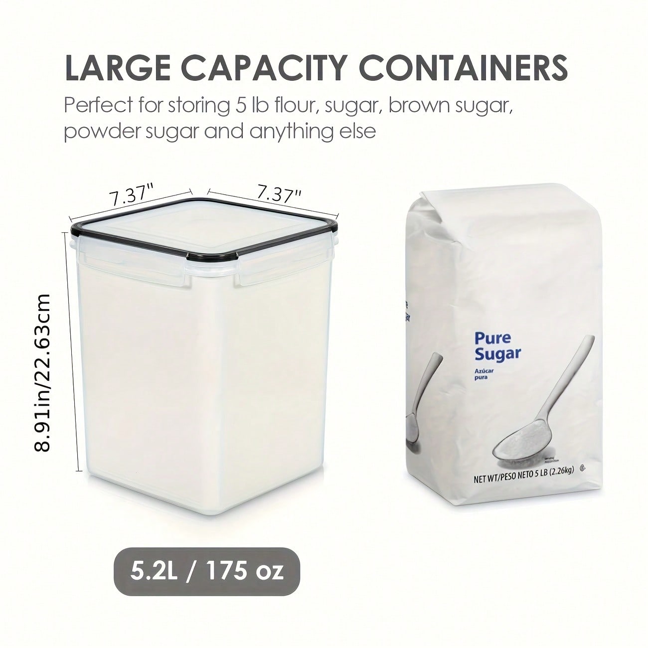 4 sztuki dużych pojemników do  – Food Storage Glass Container Set recenzja i cena