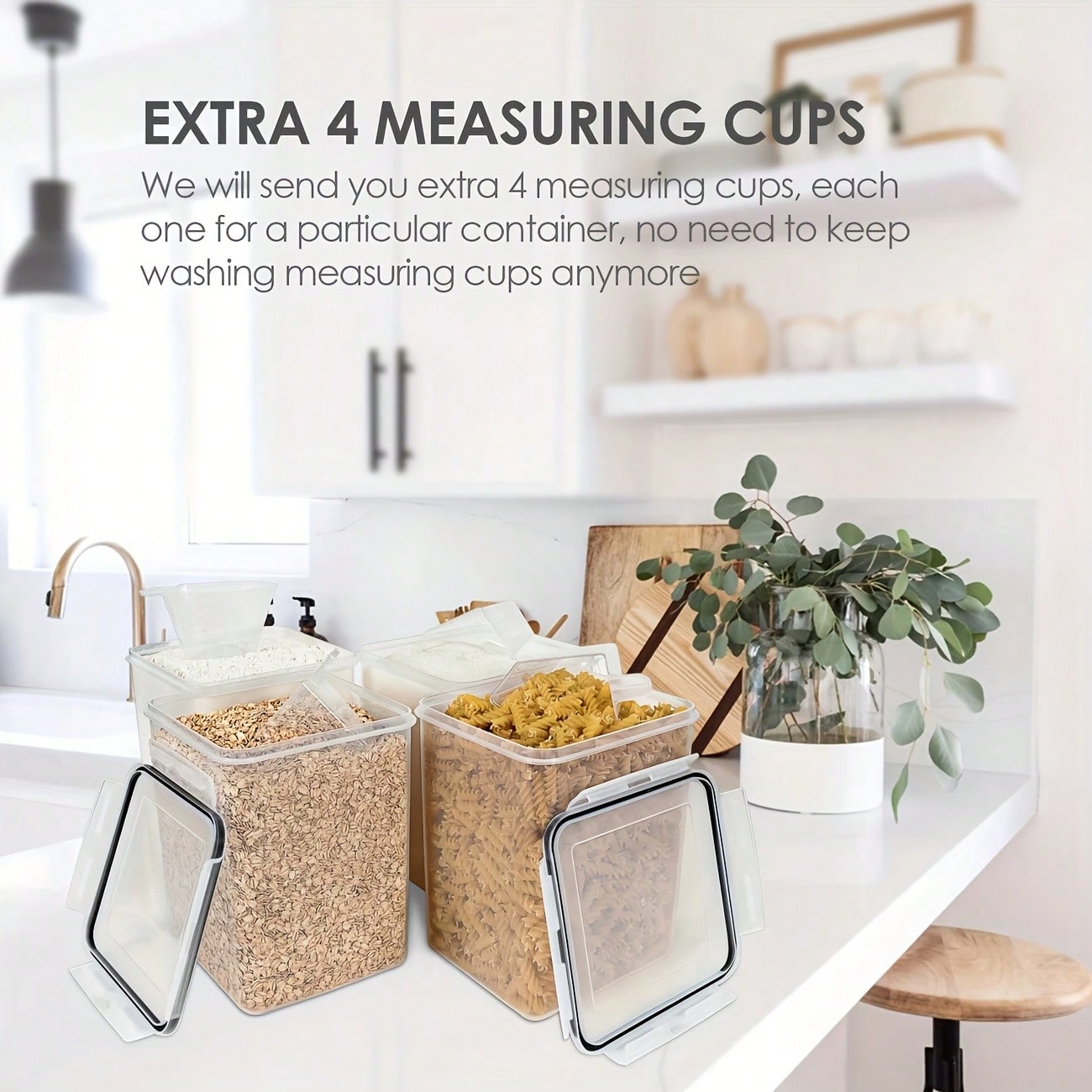 4 sztuki dużych pojemników do  – Food Storage Glass Container Set recenzja i cena